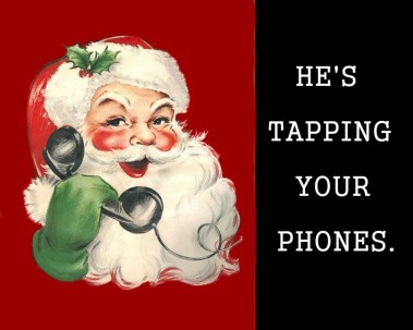 Santa tapping your phones